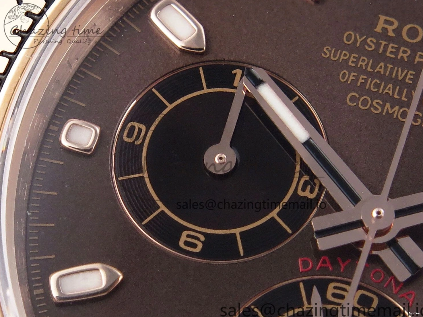 MiroTime 0302 Daytona 116505 KING 1:1 Best Edition Chocolate Dial on RG Bracelet SH OdorResistant 1932